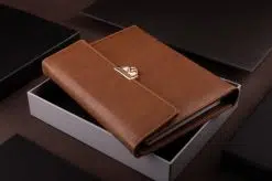 سررسید ارگانایزر جلد چرم جعبه دار طرح نویان